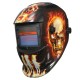 Hellfire Pattern Solar Auto Darkening Welding Helmet Weld Mask Arc Mig Tig Grinding with 2 Lens