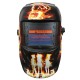 Hellfire Pattern Solar Auto Darkening Welding Helmet Weld Mask Arc Mig Tig Grinding with 2 Lens