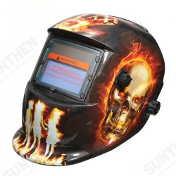 Hellfire Pattern Solar Auto Darkening Welding Helmet Weld Mask Arc Mig Tig Grinding with 2 Lens Hellfire Pattern Solar Auto Darkening Welding Helmet Weld Mask Arc Mig Tig Grinding with 2 Lens