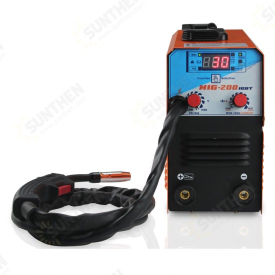 Mini MIG-200 AC220V±10% IGBT MIG MMA TIG Gasless Welding Machine Welder Welding Equipment Replace Manual Welding