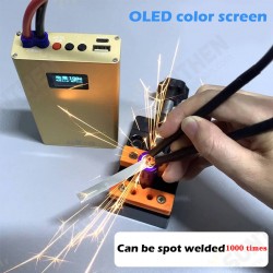 Mini Spot Welding Machine for 18650 Battery Spot Welder 20 Gears Adjustable Spot Welding Machine with Charge-pal OLED Display Mini Spot Welding Machine for 18650 Battery Spot Welder 20 Gears Adjustable Spot Welding Machine with Charge-pal OLED Display