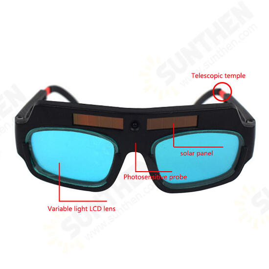 New Solar Powered Auto Darkening Welding Mask Helmet Goggle Glasses Arc PC Lens Great Goggles For Welding Protection