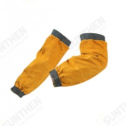 Pair Gardening Welder Arm Sleeves Protector Men Women Thorn Proof Leather Protective Pair Gardening Welder Arm Sleeves Protector Men Women Thorn Proof Leather Protective