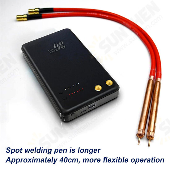 Portable Spot Welder Handheld 6 Gears Adjustable Mini Spot Welding Machine with Quick Release Pens for 18650 Battery Spot Welder