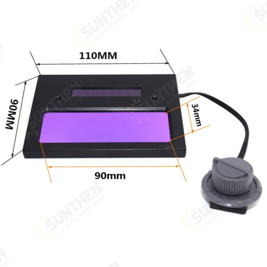 Solar Auto Darkening Welding Helmet Lens UV/IR Protection Filter Shade Adjustable Lightening Shade Lens Filter Goggles