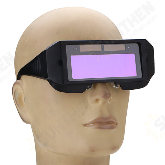 Solar Powered Auto Darkening Welding Mask Helmet Eyes Goggle Two-way Glasses