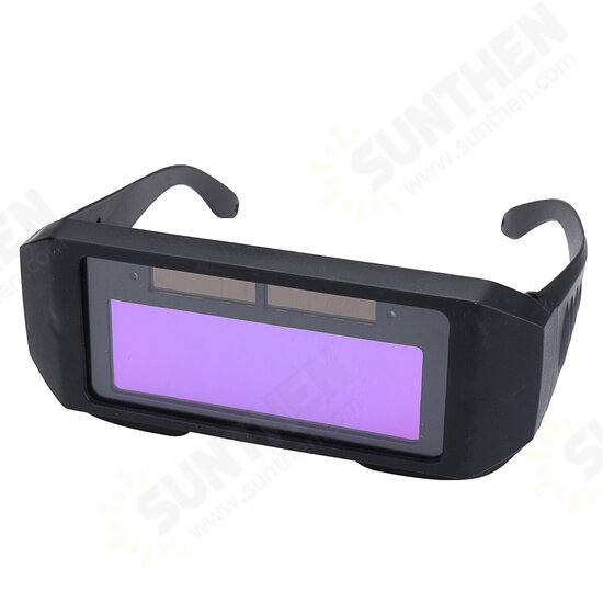 Solar Powered Auto Darkening Welding Mask Helmet Eyes Goggle Two-way Glasses