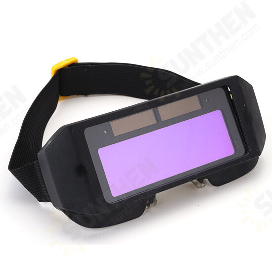 Solar Powered Auto Darkening Welding Mask Helmet Eyes Goggle Two-way Glasses