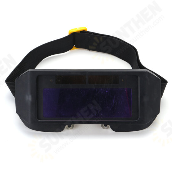 Solar Powered Auto Darkening Welding Mask Helmet Eyes Goggle Two-way Glasses