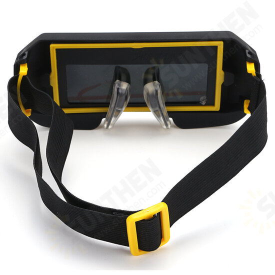 Solar Powered Auto Darkening Welding Mask Helmet Eyes Goggle Two-way Glasses