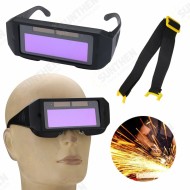 Solar Powered Auto Darkening Welding Mask Helmet Eyes Goggle Two-way Glasses
