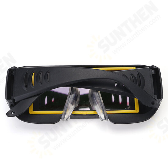 Solar Powered Auto Darkening Welding Mask Helmet Eyes Goggle Two-way Glasses