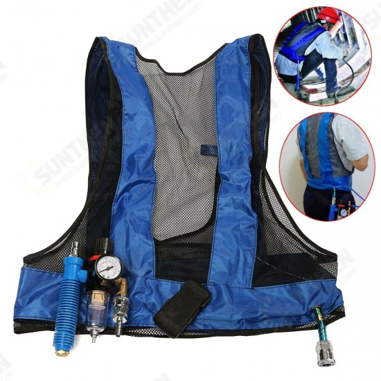 Tube Air Conditioner Waistcoat Compressed Air Cooling Vest Welding Steel