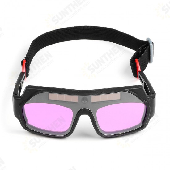 Welding Goggle Auto Dimming Solar Power Welding Mask Helmet Eye Soldering Goggle