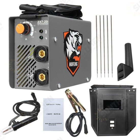 ZX7-200 220V 10-200A 4000W Handheld Mini MMA Electric Stick Welder Inverter ARC Welding Machine