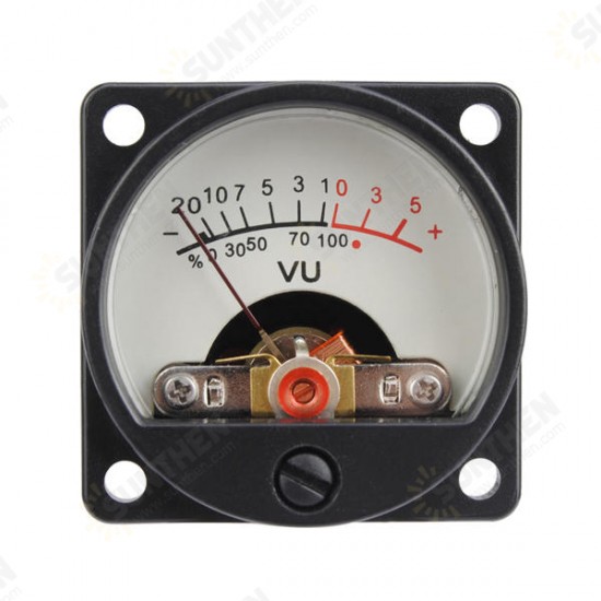 2pcs 500VU Panel VU Meter Audio Level Meter 6-12V Audio Level with Warm BackLight