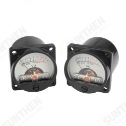 2pcs 500VU Panel VU Meter Audio Level Meter 6-12V Audio Level with Warm BackLight 2pcs 500VU Panel VU Meter Audio Level Meter 6-12V Audio Level with Warm BackLight