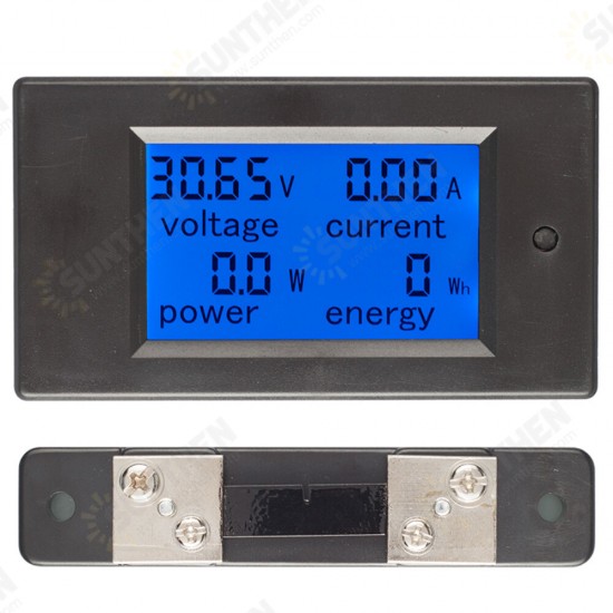 50A DC Digital Multi-function Voltage Current Power Electric Energy Meter Battery Tester With 50A Sh