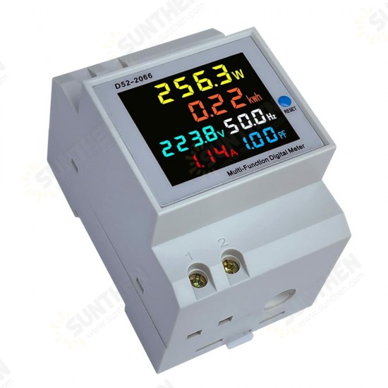 AC40V~300V 100A Digital Single Phase Energy Meter Tester Electricity Usage Monitor Power Voltmeter Ammeter