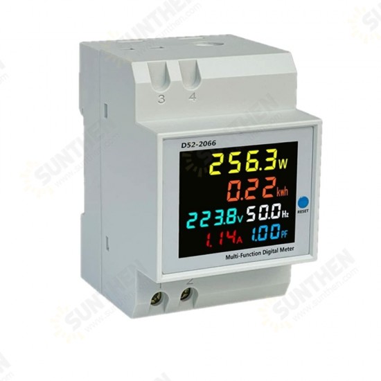 AC40V~300V 100A Digital Single Phase Energy Meter Tester Electricity Usage Monitor Power Voltmeter Ammeter