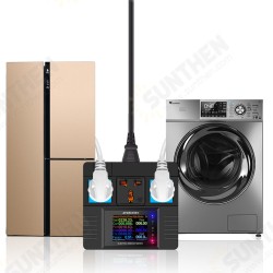 AC85~265V Electricity Measure Smart Control Programmable Digital Display Household Socket Creative Power Detector AC85~265V Electricity Measure Smart Control Programmable Digital Display Household Socket Creative Power Detector