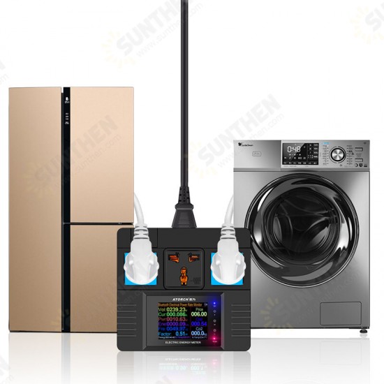 AC85~265V Electricity Measure Smart Control Programmable Digital Display Household Socket Creative Power Detector