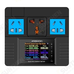 AC85~265V Electricity Measure Smart Control Programmable Digital Display Household Socket Creative Power Detector AC85~265V Electricity Measure Smart Control Programmable Digital Display Household Socket Creative Power Detector