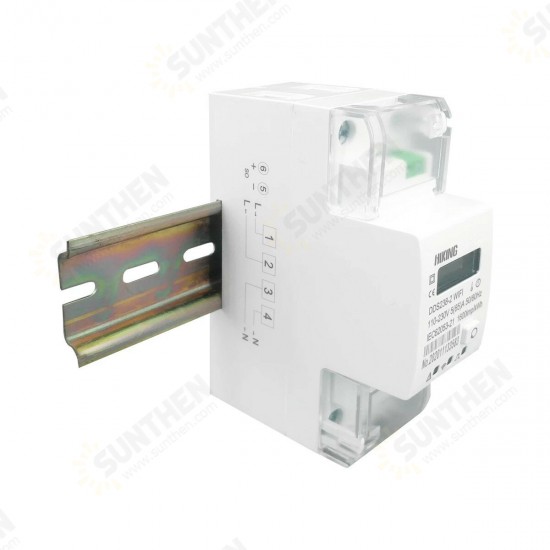 DDS238-2WIFI 90-300V 50/60Hz Single Phase 65A Din Rail WIFI Smart Energy Meter Timer Power Consumption Monitor kWh Meter Wattmeter