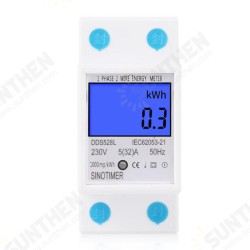 DDS528L LCD Digital Display Energy Meter 230V AC 50Hz Single Phase Backlit Display Wattmeter Power Consumption Energy kWh Electricity Meter DDS528L LCD Digital Display Energy Meter 230V AC 50Hz Single Phase Backlit Display Wattmeter Power Consumption Energy kWh Electricity Meter