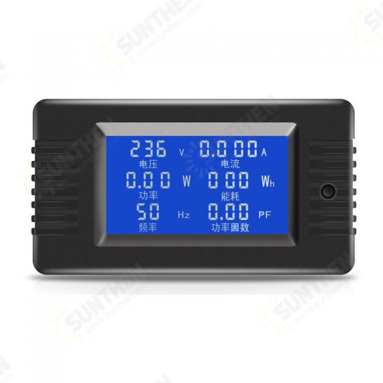 020 10A AC Digital Display Power Monitor Meter Voltmeter Ammeter Frequency Current Voltage Factor Meter