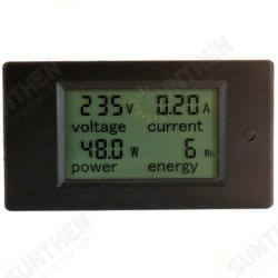 021 4 in 1 LCD Voltage Current Active Power Energy Meter Blue Backlight Panel 021 4 in 1 LCD Voltage Current Active Power Energy Meter Blue Backlight Panel