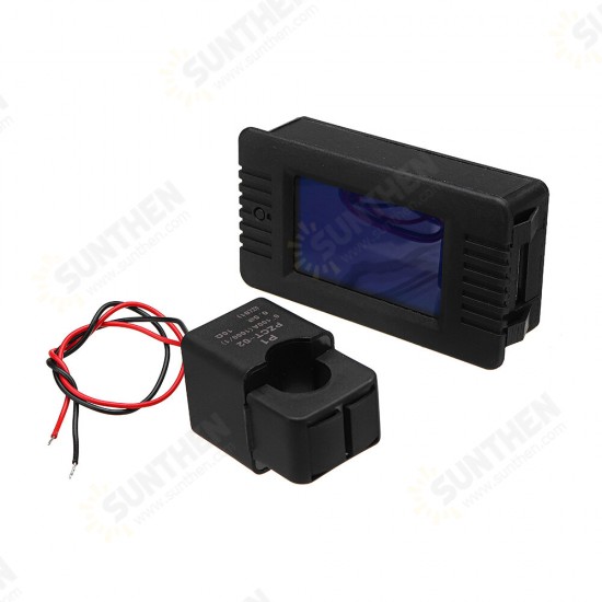 022 Open and Close CT 100A AC Digital Display Power Monitor Meter Voltmeter Ammeter Frequency