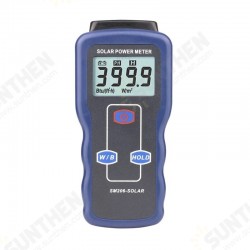 SM206 High Precision Solar Power Meter Light Meter Data Hold and Peak Hold For Solar Radiation Meter SM206 High Precision Solar Power Meter Light Meter Data Hold and Peak Hold For Solar Radiation Meter