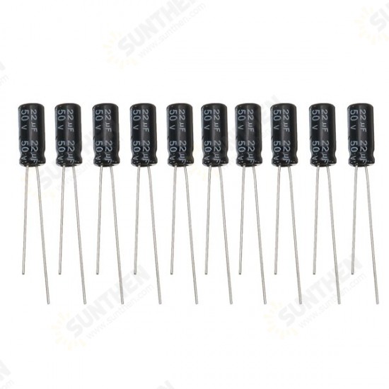 0.22UF-470UF 16V 50V 120pcs 12 Values Commonly Used Electrolytic Capacitors DIP Pack Meet The Lead Standard Each Value 10pcs