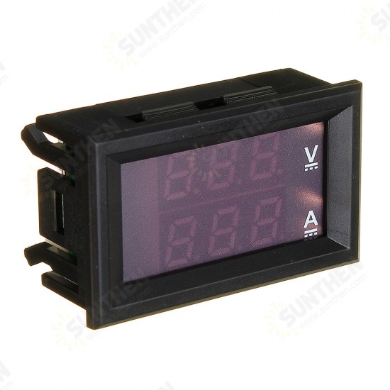 0.56inch DC 100V 50A Red+Red Dual LED Display Mini Digital Voltmeter Ammeter Panel Amp Volt Voltage Current Meter Tester