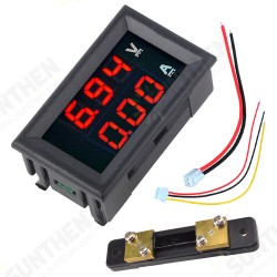 0.56inch DC 100V 50A Red+Red Dual LED Display Mini Digital Voltmeter Ammeter Panel Amp Volt Voltage Current Meter Tester 0.56inch DC 100V 50A Red+Red Dual LED Display Mini Digital Voltmeter Ammeter Panel Amp Volt Voltage Current Meter Tester