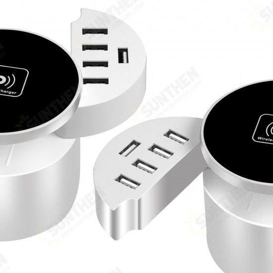 10-Port USB Wireless Charger Station Mobile Phone Wireless Charger for Office Home Hotel