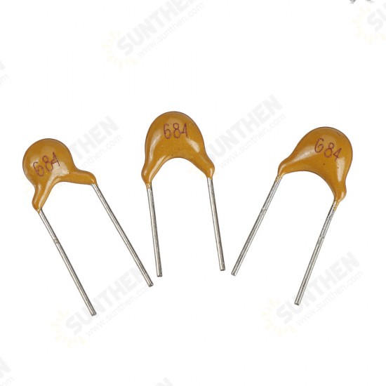 100PCS 680NF 5.08MM 684 50V Monolithic Capacitor