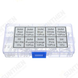 100pcs (10 colors x 10pcs) 3mm LED Diode Kit 3 mm 3V Set Light Emitting Warm White Green Red Blue Yellow Orange Purple UV Pink 100pcs (10 colors x 10pcs) 3mm LED Diode Kit 3 mm 3V Set Light Emitting Warm White Green Red Blue Yellow Orange Purple UV Pink