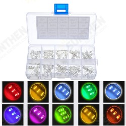100pcs (10 colors x 10pcs) 3mm LED Diode Kit 3 mm 3V Set Light Emitting Warm White Green Red Blue Yellow Orange Purple UV Pink 100pcs (10 colors x 10pcs) 3mm LED Diode Kit 3 mm 3V Set Light Emitting Warm White Green Red Blue Yellow Orange Purple UV Pink
