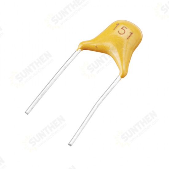 100pcs 150pF 5.08MM 151P 50V Multilayer Monolithic Ceramic Capacitor