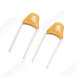 100pcs 200pF 5.08MM 201 50V Multilayer Monolithic Ceramic Capacitor 100pcs 200pF 5.08MM 201 50V Multilayer Monolithic Ceramic Capacitor