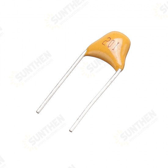 100pcs 200pF 5.08MM 201 50V Multilayer Monolithic Ceramic Capacitor