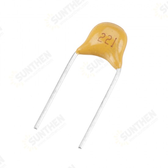 100pcs 220pF 5.08MM 221P 50V Multilayer Monolithic Ceramic Capacitor