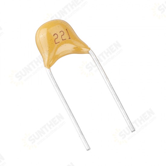 100pcs 220pF 5.08MM 221P 50V Multilayer Monolithic Ceramic Capacitor