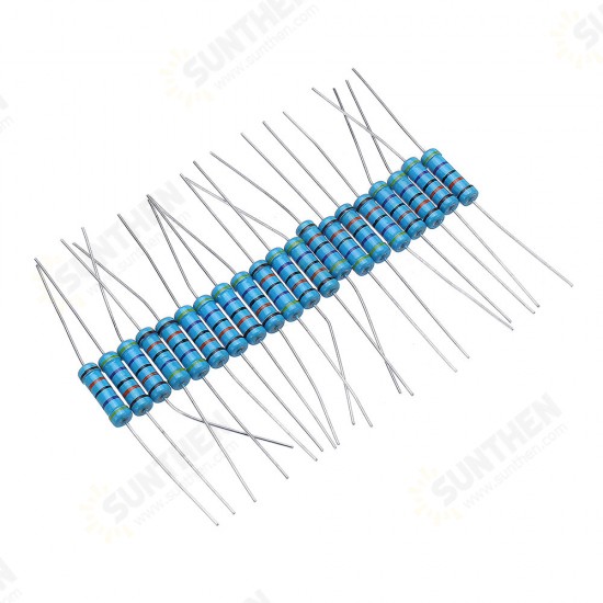 100pcs 2W Metal Film Resistor Resistance 1% 470K ohm Resistor