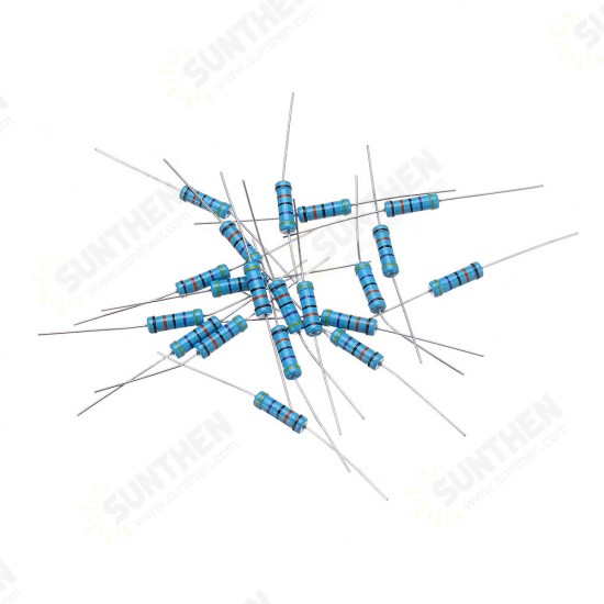 100pcs 2W Metal Film Resistor Resistance 1% 470K ohm Resistor