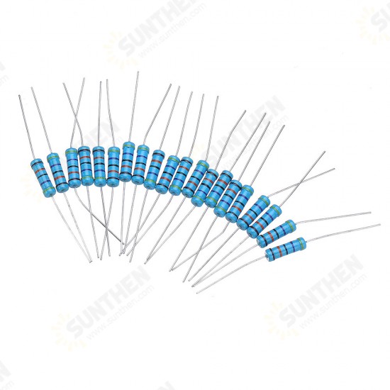 100pcs 2W Metal Film Resistor Resistance 1% 470K ohm Resistor