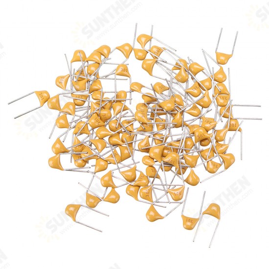 100pcs 300pF 5.08MM 301 50V Multilayer Monolithic Ceramic Capacitor