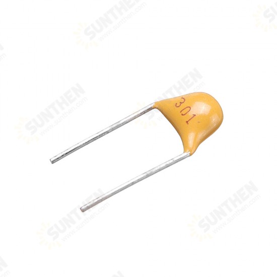 100pcs 300pF 5.08MM 301 50V Multilayer Monolithic Ceramic Capacitor